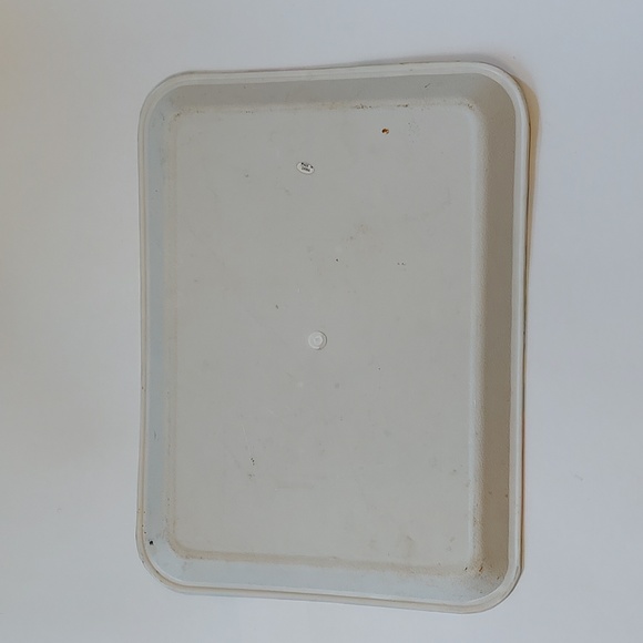 Vtg 2 Floral trays, plastic - Picture 5 of 7